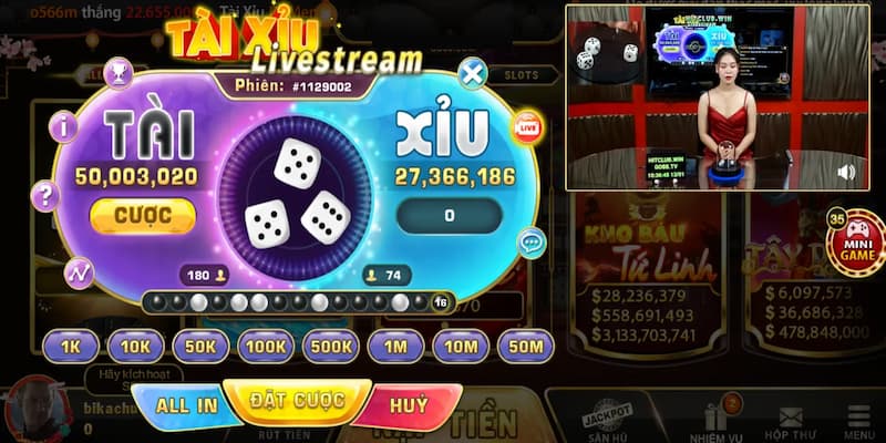 Phiên bản game tài xỉu livestream